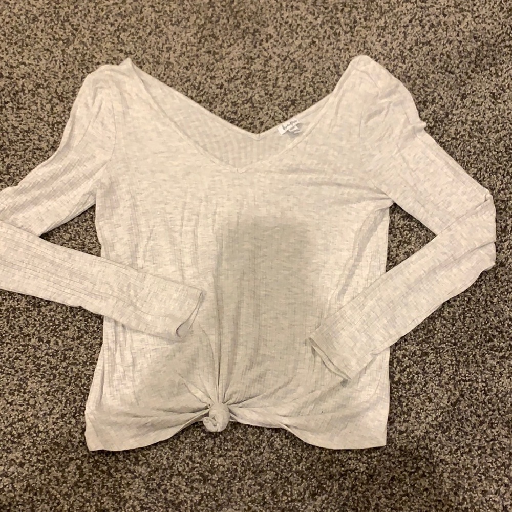 knotted & ribbed long sleeve